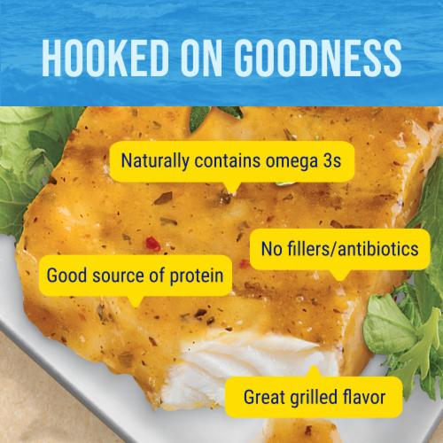 Gorton's Signature Grilled Tilapia Fillets Perspective: top