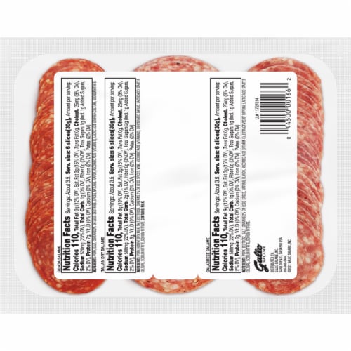 Gallo Salame® Charcuterie Trio with Genoa Calabrese and Italian Dry Salami Perspective: top