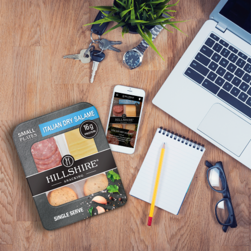 Hillshire® Snacking Small Plates Italian Dry Salami and Gouda Cheese Perspective: top