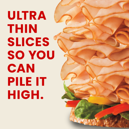 Hillshire Farm® Ultra Thin Sliced Honey Roasted Turkey Breast Deli Meat Perspective: top