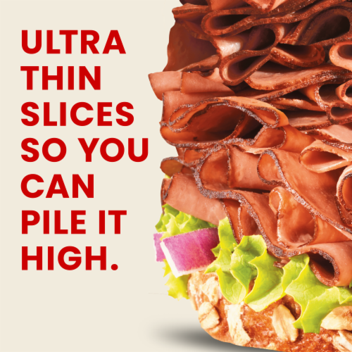 Hillshire Farm® Ultra Thin Sliced Roast Beef Lunch Meat Perspective: top