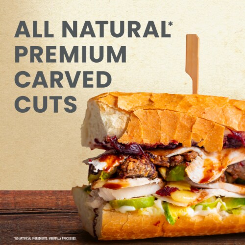 Hillshire Farm Premium Carved Oven Roasted Turkey Breast Sandwich Meat Perspective: top