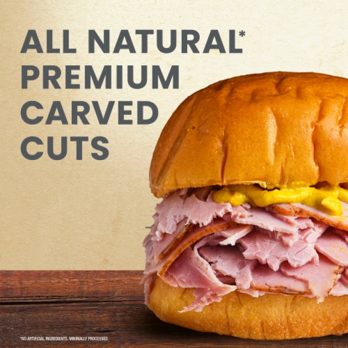 Hillshire Farm Premium Carved Slow Roasted Seasoned Ham Sandwich Meat Perspective: top