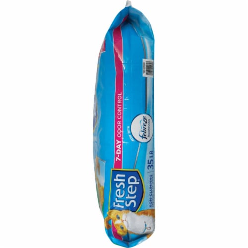 Fresh Step 35 Lb. Non-Clumping Cat Litter with Febreze 02030 Perspective: top