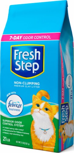 Fresh Step Non-Clumping with Febreze Freshness Scented Premium Cat Litter Perspective: top