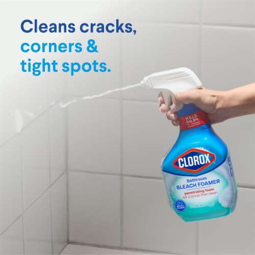 Clorox Bathroom Foamer with Bleach Ocean Mist Perspective: top