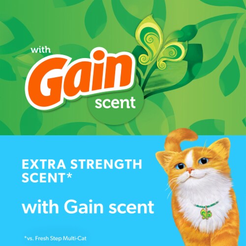 Fresh Step Clumping Litter With Febreze Freshness With Gain Original Scent Perspective: top