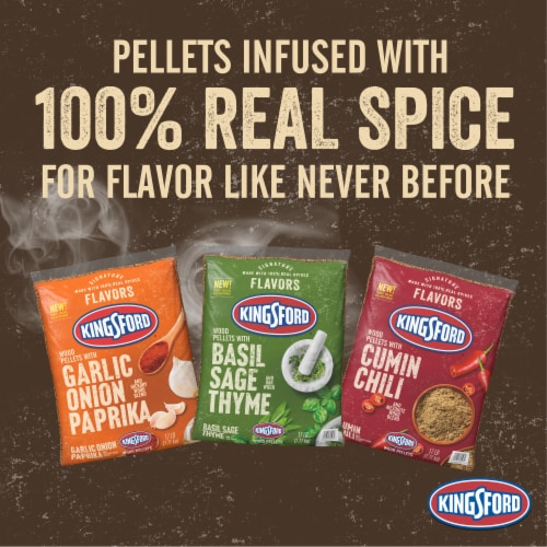 Kingsford® Signature Flavors Wood Pellots with Basil Sage and Thyme Perspective: top