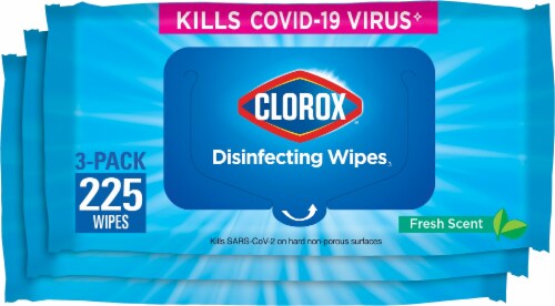 Clorox® Fresh Scent Disinfecting Wipes Perspective: top