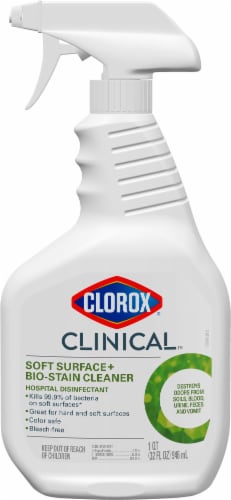 Clorox Clinical Soft Surface + Bio-Stain Disinfectant Spray Perspective: top