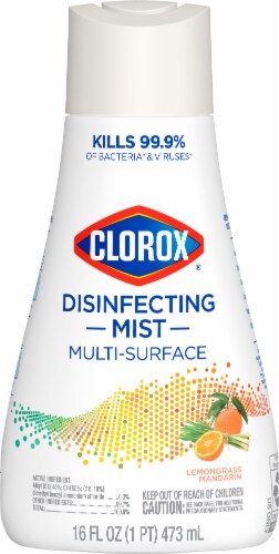 Clorox Disinfecting Mist Lemongrass Mandarin Disinfecting Refill Perspective: top