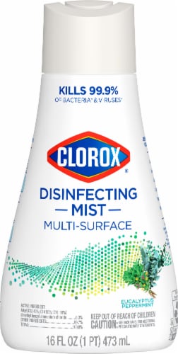 Clorox Disinfecting Mist Eucalyptus Peppermint Disinfecting Refill Perspective: top
