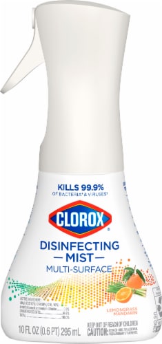 Clorox Disinfecting Mist Lemongrass Mandarin Disinfecting Refill Perspective: top