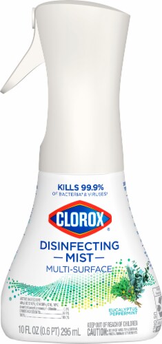 Clorox Disinfecting Mist Eucalyptus Peppermint Disinfecting Spray Perspective: top