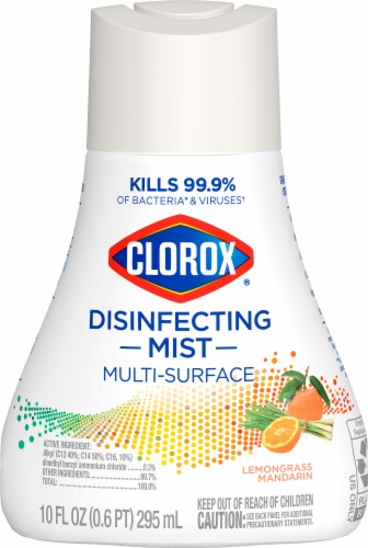 Clorox Disinfecting Mist Lemongrass Mandarin Disinfecting Refill Perspective: top