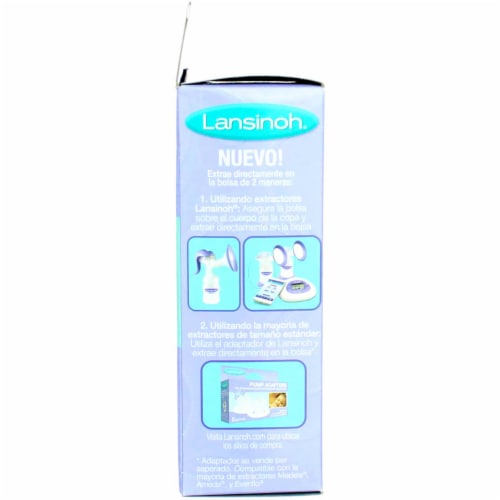 Lansinoh® Breast Milk Storage Bags Perspective: top