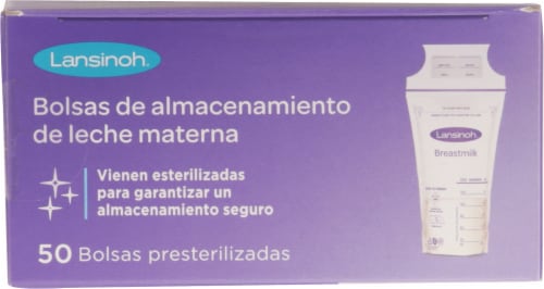 Lansinoh® Breast Milk Storage Bags Perspective: top