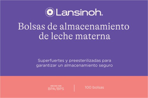 Lansinoh® Breastmilk Storage Bags Perspective: top