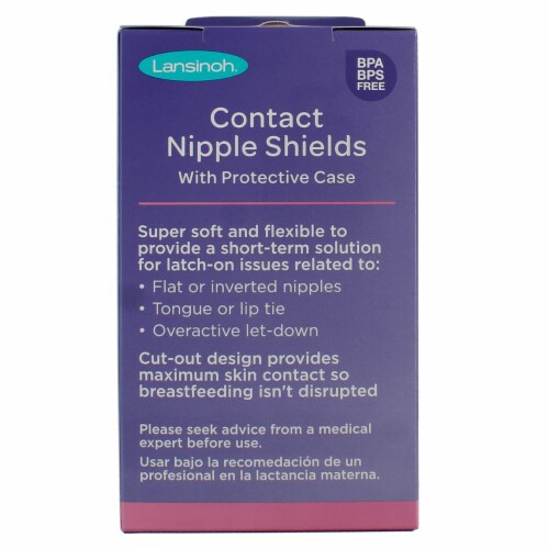 Lansinoh Contact Nipple Shield with Case - 24mm - 2ct