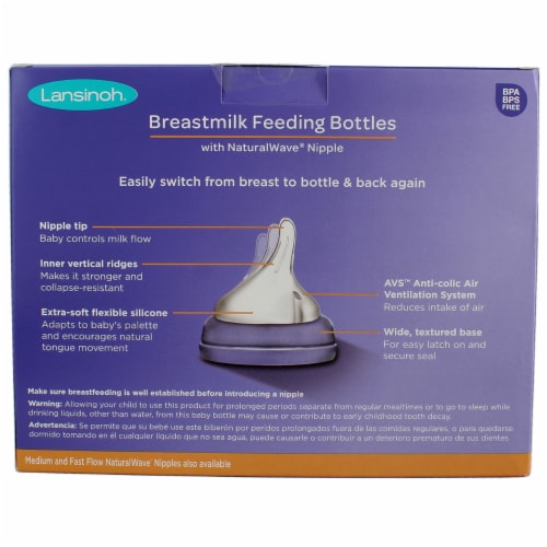 Lansinoh mOmma Feeding Bottles, 5 oz - 3 pack