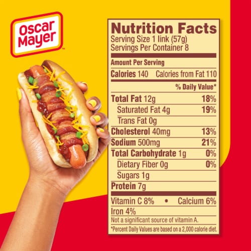 Oscar Mayer Jumbo Wieners Hot Dogs Perspective: top