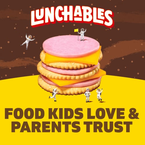 Lunchables Ham & Cheddar Cheese with Crackers Snack Kit Perspective: top