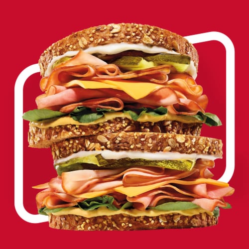 Oscar Mayer Deli Fresh Smoked Uncured Ham Thin Sliced Lunchmeat Perspective: top