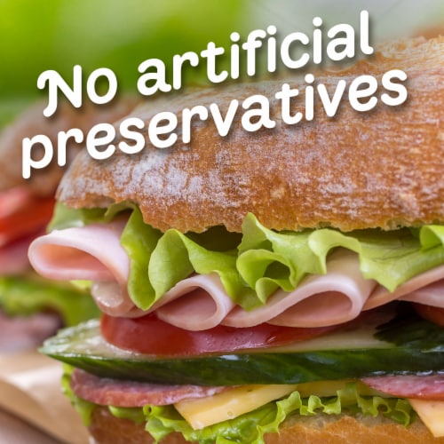 Oscar Mayer Sub Kit with Smoked Ham & Cotto Salami Thin Sliced Lunchmeat Perspective: top