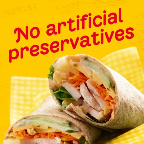 Oscar Mayer Carving Board Rotisserie Seasoned Chicken Breast Thin Sliced Lunchmeat 7.5 oz Perspective: top