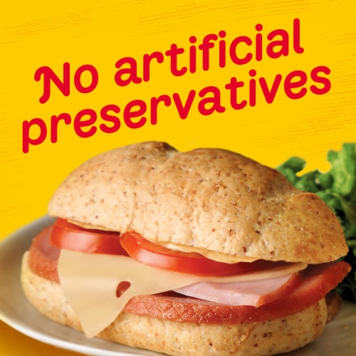 Oscar Mayer Carving Board Slow Cooked Sliced Ham Deli Lunch Meat Perspective: top