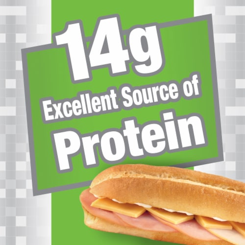 Lunchables Uploaded 6-Inch Ham & American Cheese Sub Sandwich Meal Kit Perspective: top