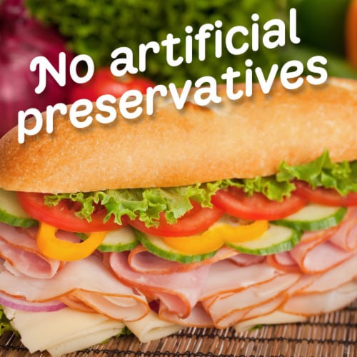 Oscar Mayer Sub Kit with Honey Ham & Honey Smoked Turkey Sliced Deli Lunch Meat Variety Pack Perspective: top