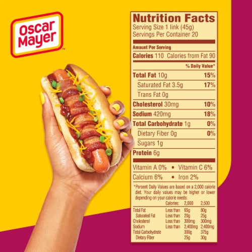 Oscar Mayer Uncured Cheese Hot Dogs with Velveeta Cheese Perspective: top
