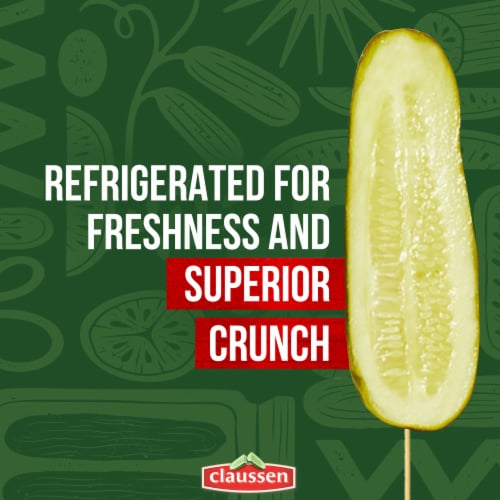 Claussen Kosher Dill Pickle Halves Perspective: top