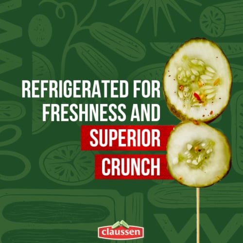 Claussen Kosher Dill Pickle Chips Perspective: top