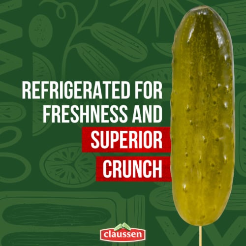 Claussen Hearty Garlic Deli-Style Pickle Wholes Perspective: top