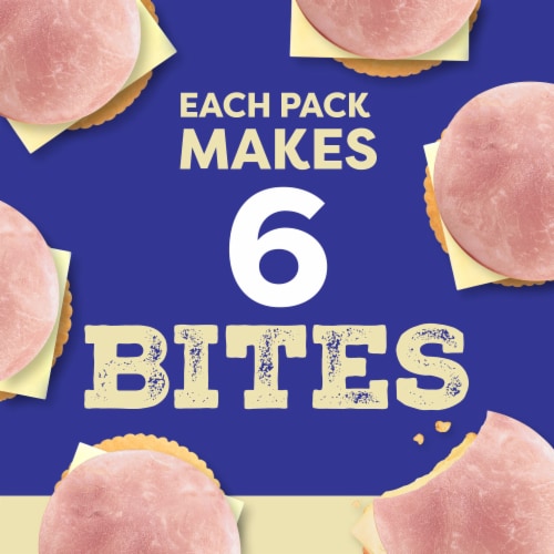 Oscar Mayer Natural Meat & Cheese Snack Plate with Uncured Hickory Smoked Ham Jack Cheese & Crackers Perspective: top