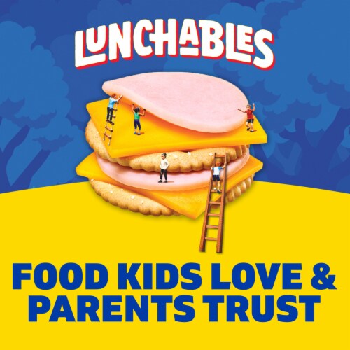 Lunchables Turkey and Cheddar Cracker Stackers Value Pack Snack Kit, Tray Perspective: top