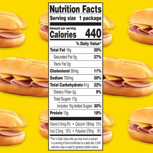 Lunchables Ham & American Cheese Sub Meal Kit Perspective: top