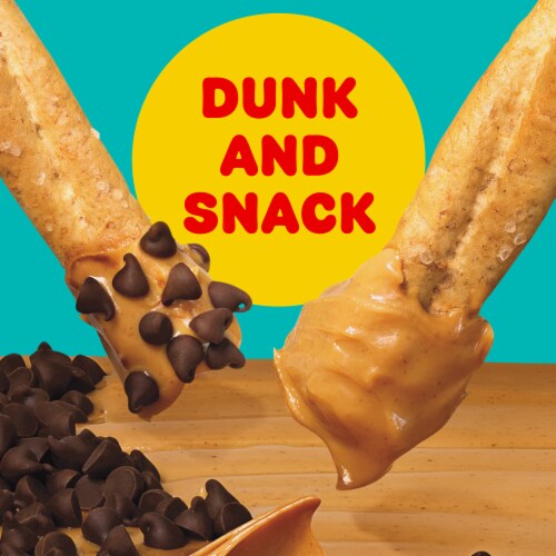 Lunchables Dunkables Pretzel Twists with PB Spread & Choco Chips, Tray Perspective: top