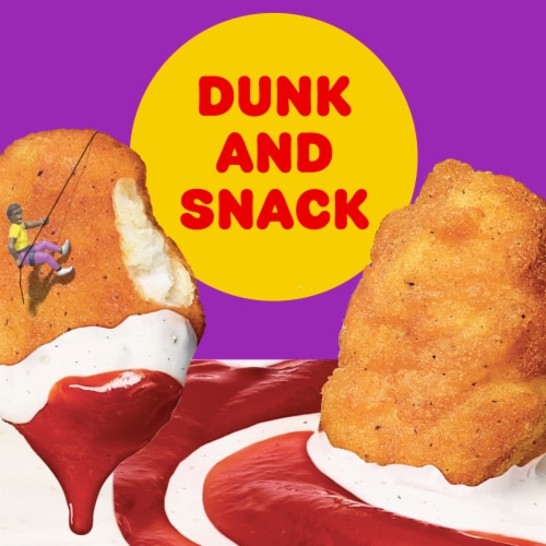 Lunchables Dunkables Chicken Poppers with Ranch & Ketchup-Style Dip Perspective: top