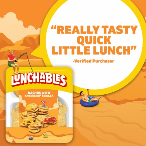 Lunchables Nachos Cheese Dip & Salsa Snack Kit Perspective: top