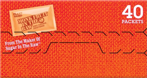 Monk Fruit In The Raw® Zero Calorie Sweetener Packets Perspective: top