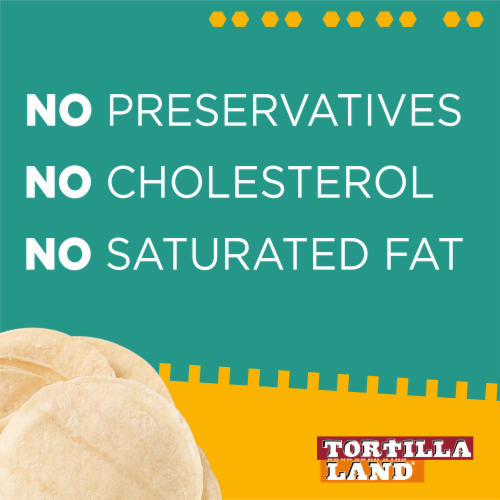 TortillaLand® Uncooked Flour Tortillas Soft Taco Size Perspective: top