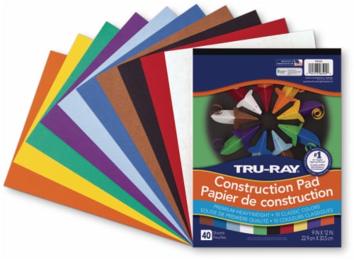 Tru-Ray® Premium Heavyweight Construction Paper Pad Perspective: top