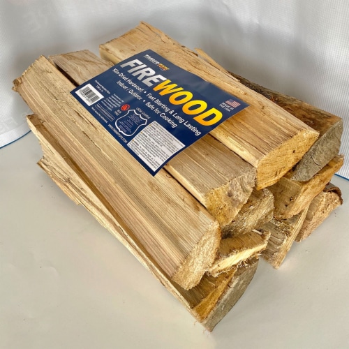 TimberTote Natural Hardwood Mix Fire Log Firewood Bundle for Fireplace & Firepit Perspective: top