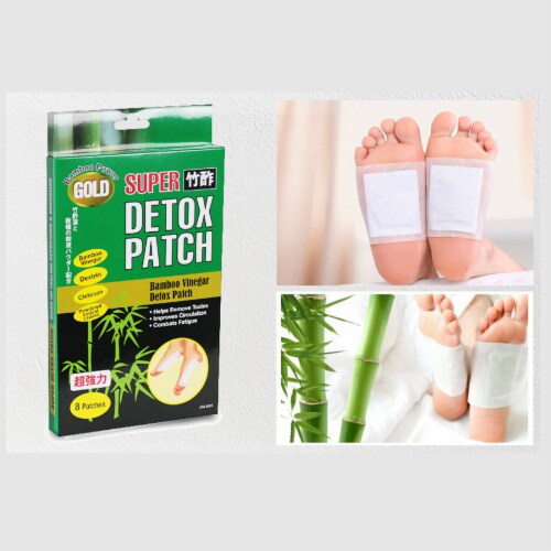 Chikusaku Gold Super Bamboo Vinegar Foot Detox Patches - 32