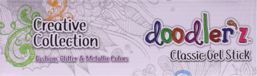 Zebra Doodlerz Gel Stick Pens Perspective: top