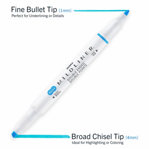 Zebra Pen Mildliner Double Ended Creative Highlighter Perspective: top