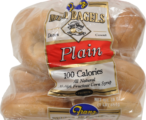 Franz Plain Mini Bagels Perspective: top